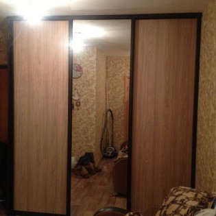Двери-купе (зеркало и ДСП) в квартире на ул. Народная д.53/3
