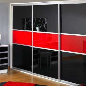 Вставки лакобель Стандарт цвета Чёрный и Красный