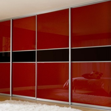 Вставки лакобель Стандарт цвета Красный и Чёрный