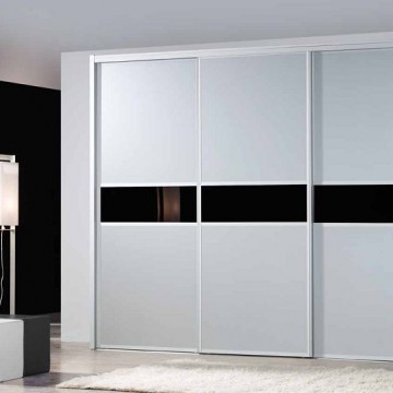 Двери-купе со вставками панелей ЛДСП Стандарт и тонированных стёкол