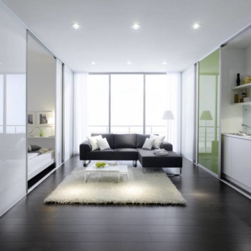 С натяжным потолком