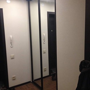 Зеркальные двери-купе в квартире на ул. Руставели