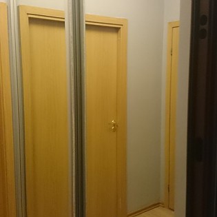 Зеркальные двери-купе в квартире на Центральной ул. д.52