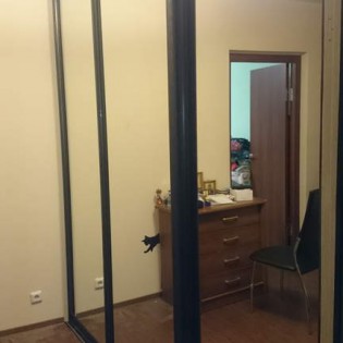 Зеркальные двери-купе в квартире на Красносельском ш. д.54 к.1 (см. отзыв Алии от 07/08/2015г.)