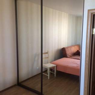 Зеркальные двери-купе в квартире на Приморском пр. д.137