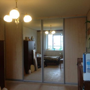 Двери-купе с наполнением из зеркал и ДСП в квартире на Планерной ул. д.21 корп.1