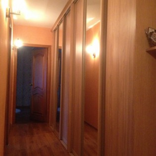 Двери-купе с наполнением из ДСП и зеркал в квартире на ул. Ленинградской д.95 корп.3 в г. Пушкин