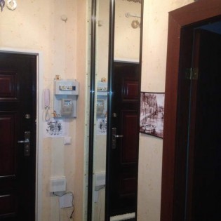Зеркальные двери-купе в квартире на Ленинском пр. д.51