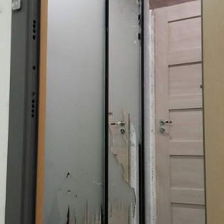 Двери-купе с наполнением из зеркал с пескоструйным рисунком в квартире на ул. Адмирала Черокова