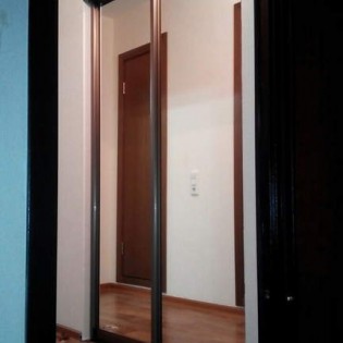 Зеркальные двери-купе в квартире на Мурманской дороге