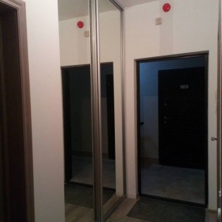 Зеркальные двери-купе (проём 2) в шкаф в квартире на Среднерогатской ул.