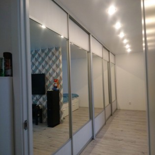 Двери с комбинированным наполнением в квартире на Новоизмайловском пр.