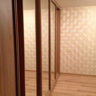 Зеркальные  двери-купе в квартире на ул. Шотмана д.16-1