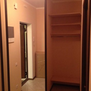 Двери-купе в гардеробную нишу в квартире на пр. Просвещения