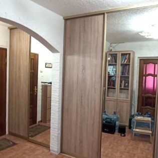 Откатные двери с ЛДСП и зеркалом. См. отзыв Натальи от 14/08/2023