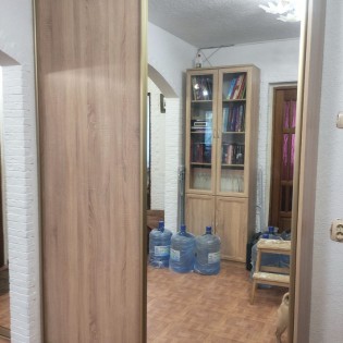 Откатные двери с ЛДСП и зеркалом. См. отзыв Натальи от 14/08/2023