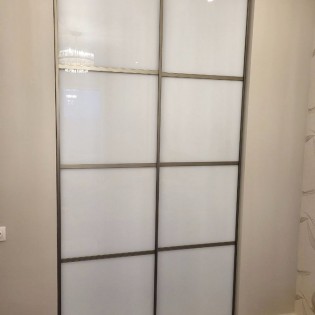 Откатные двери с наполнением лакобель